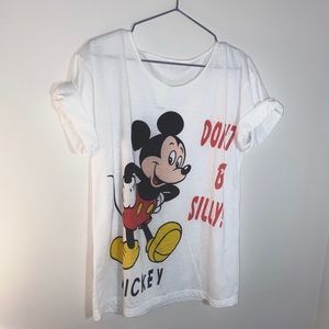 “Don’t be silly mickey!” Mickey Mouse vintage tee